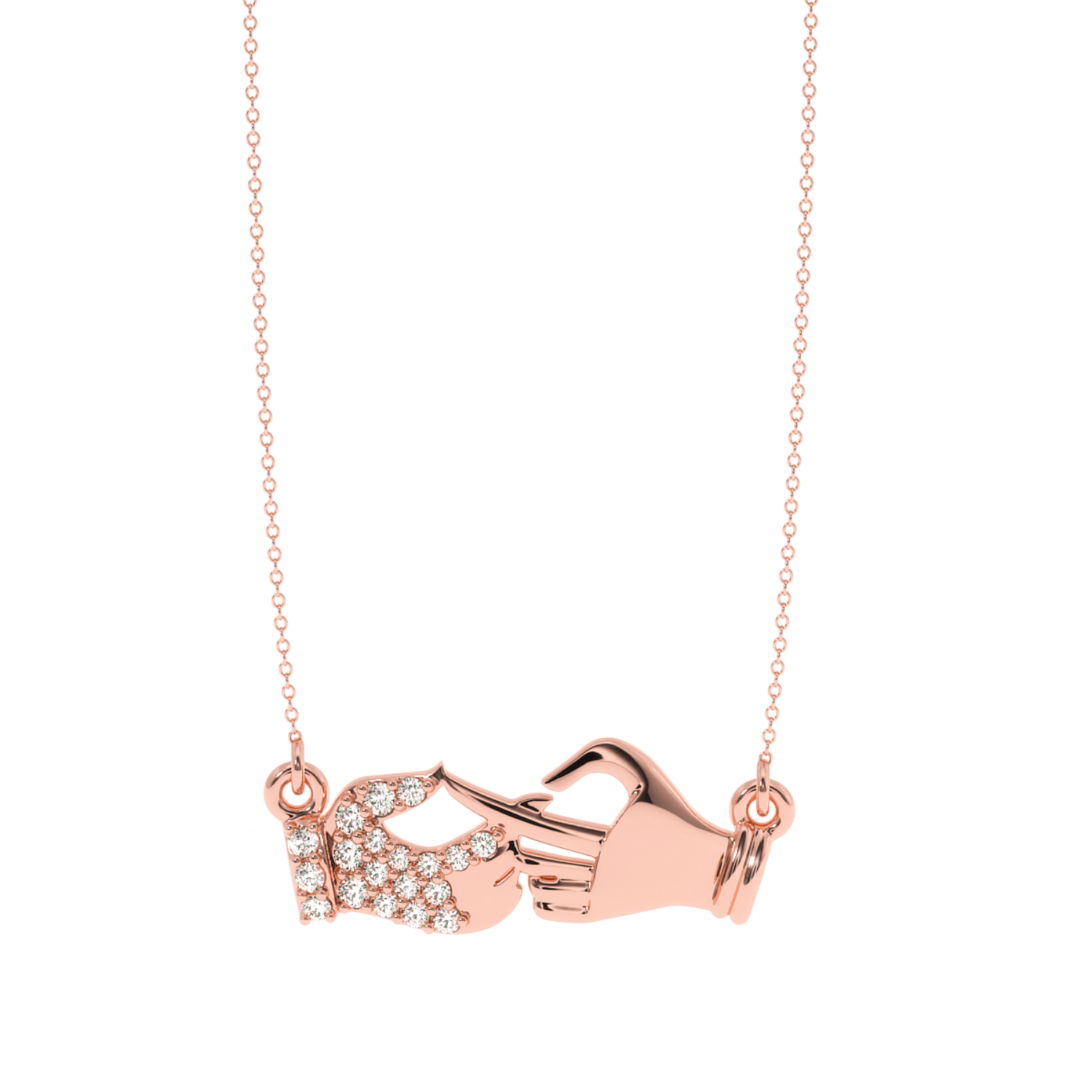 Buy Divine Touch Diamond Pendant 0.13Ct | Solitairekart